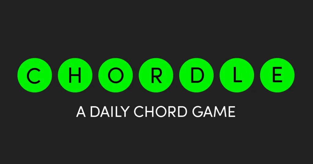 Chordle title screen